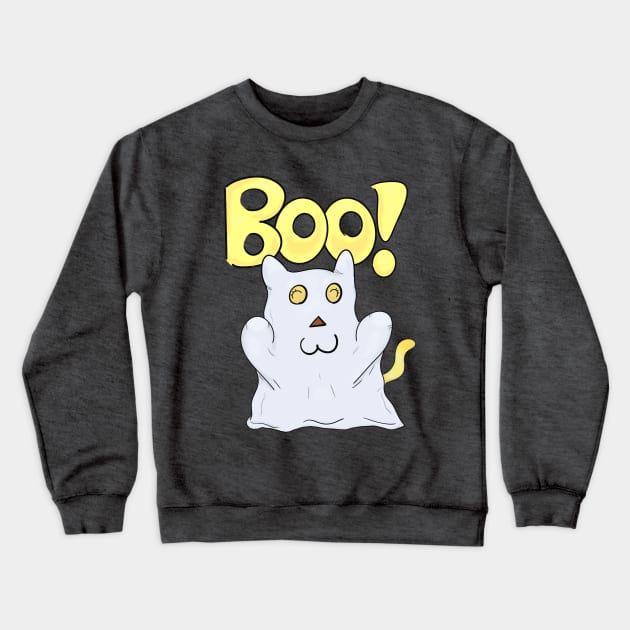 Kitten Boo! Crewneck Sweatshirt by Dandy Doodles